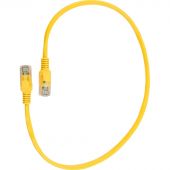Патч-корд UTP Cablexpert PP10-0.25M/Y кат.5e, 0.25 м, литой, (желтый)
