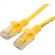 Патч-корд UTP Cablexpert PP10-0.25M/Y кат.5e, 0.25 м, литой, (желтый)