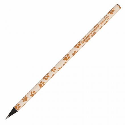 Карандаш чернографитный BRAUBERG "PREMIUM TURKEY", 1 шт., "Paws", НВ, ассорти, дисплей, 181566