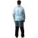 Халат н/с , на завязк, рук.рез, дл.110см, XXL, пл 25, голуб, 10 шт/уп 
