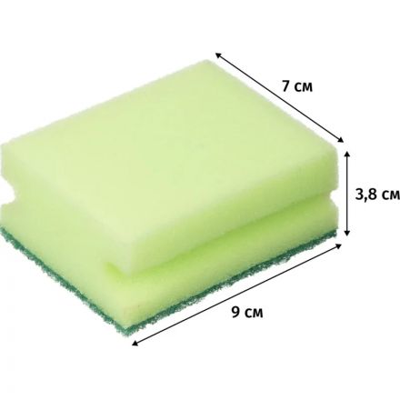 Губки для посуды Luscan Professional 90х70х38 мм 5 шт/уп