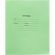 Тетрадь в зеленом офсете  12л., косая линия, штука, внутр.блок 100