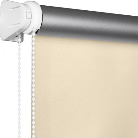 Рулонная штора Комус Мебель blackout silver 537837 V5, 90х160, бежевый
