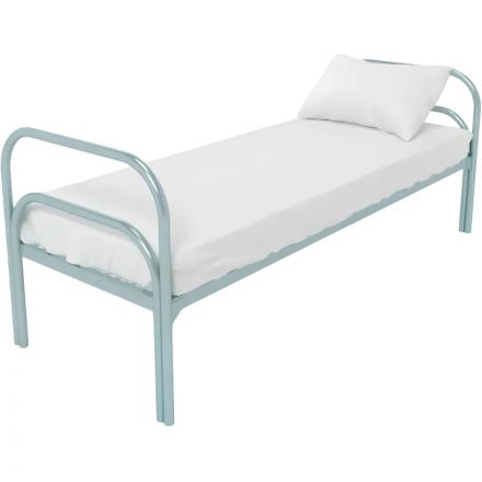 Кровать CAM_металлическая одноярус Хард+2 900х1900,сет100х50,дв.ножка,2пере