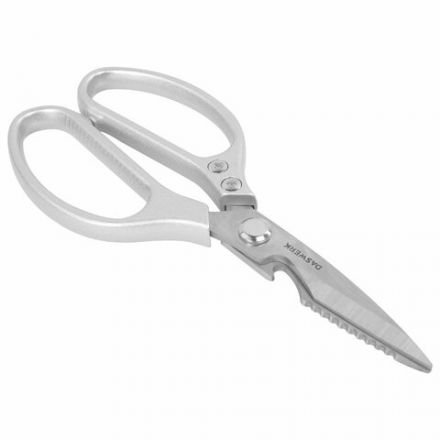 Ножницы кухонные DASWERK (ДАСВЕРК), 210 мм, с открывашкой, зазубренные, металлические ручки, 608901 Ножницы кухонные DASWERK (ДАСВЕРК), 210 мм, с открывашкой, зазубренные, металлические ручки, 608901