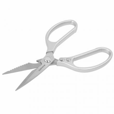 Ножницы кухонные DASWERK (ДАСВЕРК), 210 мм, с открывашкой, зазубренные, металлические ручки, 608901 Ножницы кухонные DASWERK (ДАСВЕРК), 210 мм, с открывашкой, зазубренные, металлические ручки, 608901