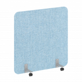 R-line soft Перегородка на металлических опорах, на роликах AP.R-120-120 Romeo 09/Серый металл 1200*18*1200