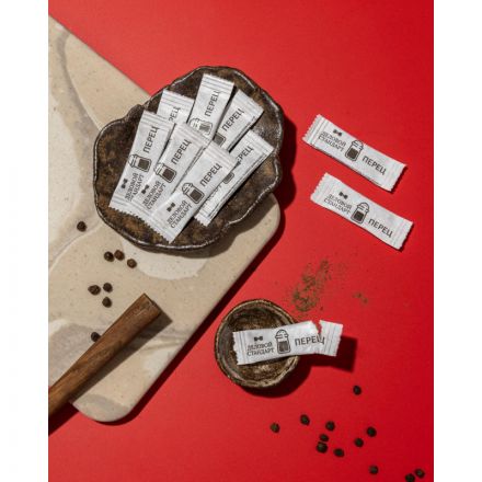 Перец порционный Деловой стандар в стиках по 0,3 г (800шт/уп)(уп с печатью)