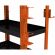 Тележка инструментальная Metalex Тип 1 700х450х950 3 полки (оранжево-чер.)