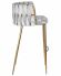 Стул барный DOBRIN EMMA GOLD, светло-серый велюр (135-37)