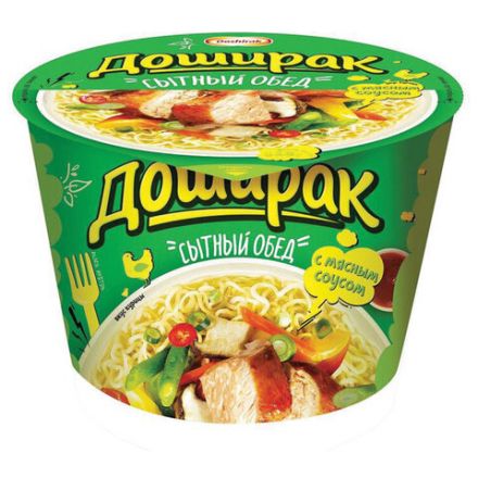Лапша ДОШИРАК "Сытный обед" с куриным соусом 110 г, 13901 Лапша ДОШИРАК "Сытный обед" с куриным соусом 110 г, 13901
