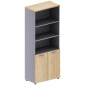 Шкаф SH_Unica   полузакрытый F6H-01 (351867) бук/серый