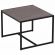 Стол журнальный "Систа", 640х590х460 мм, ЛОФТ, металл/ЛДСП ясень шимо темный