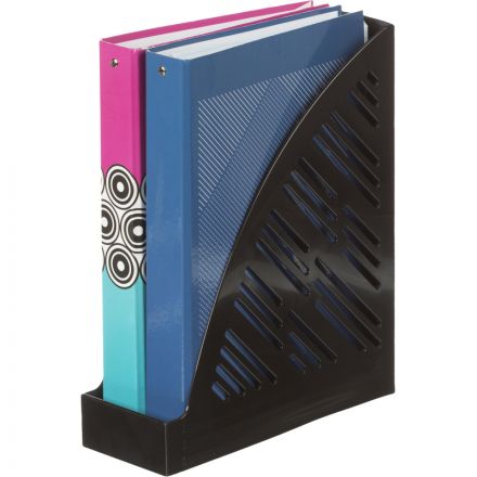 Вертикальный накопитель Attache пластиковый черный ширина 85 мм (2 штуки в упаковке)