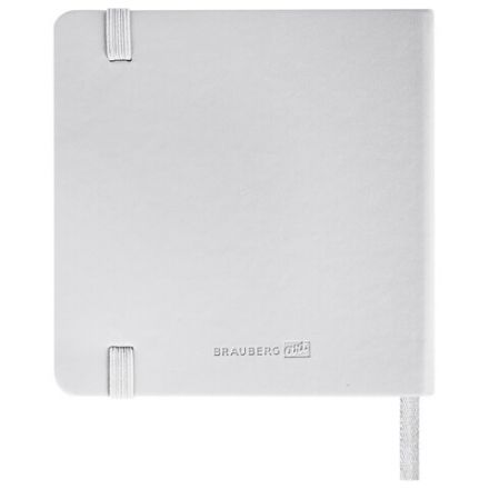 Скетчбук, слоновая кость 140 г/м2 120х120 мм, 80 л., КОЖЗАМ, резинка, BRAUBERG ART CLASSIC, белый, 113189 Скетчбук, слоновая кость 140 г/м2 120х120 мм, 80 л., КОЖЗАМ, резинка, BRAUBERG ART CLASSIC, белый, 113189