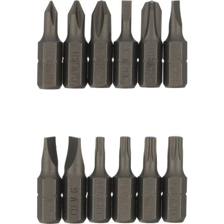 Отвертка Topfort со встроенной трещоткой 5Х и битами 13 предм (569G212)