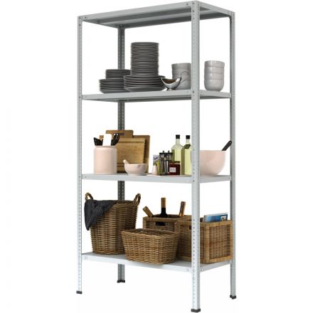 Стеллаж металлический P_МС-1864 с 4-мя полками 1000х600х1800 Стеллаж металлический P_МС-1864 с 4-мя полками 1000х600х1800