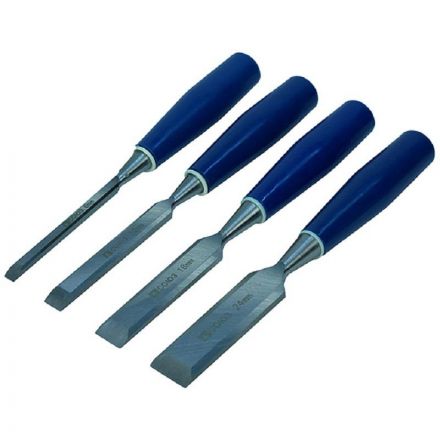 Набор стамесок  6, 12, 18, 24 мм  УГЛЕРОД СТАЛЬ 50 HRC  СОЮЗ 1063-02-H4C