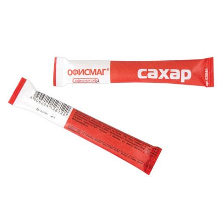 Сахар порционный ОФИСМАГ в стиках по 5 г, 200 штук, 620684 Сахар порционный ОФИСМАГ в стиках по 5 г, 200 штук, 620684