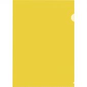 Папка-уголок A4 желтая 120 мкм (20 штук в упаковке)