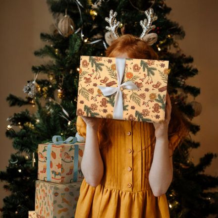 Бумага упаковочная новогодняя НАБОР 3 шт., "Christmas Kraft", 70х100 см, 3 дизайна, ЗОЛОТАЯ СКАЗКА, 592056