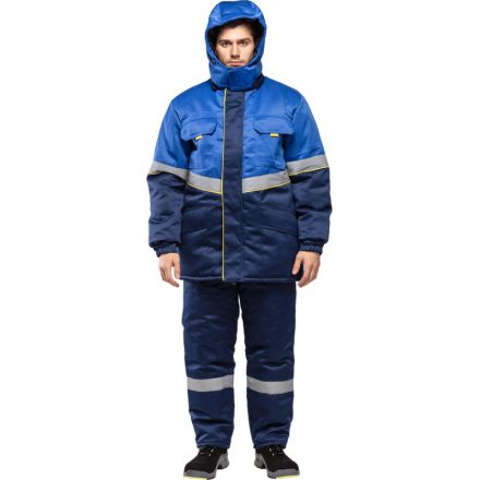 Костюм рабочий зимний муж з43-КБР вас/син р.60-62/182-188 (серия З)