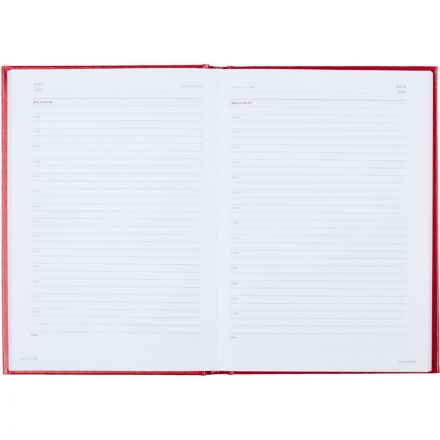Ежедневник недатированный А5+, 136л,  IDEAL NEW   красный  3-122/06