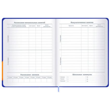 Дневник 1-11 класс 48 л., твердый, BRAUBERG, матовая ламинация, резинка, закладка-ляссе, с подсказом, "Гусь", 107237