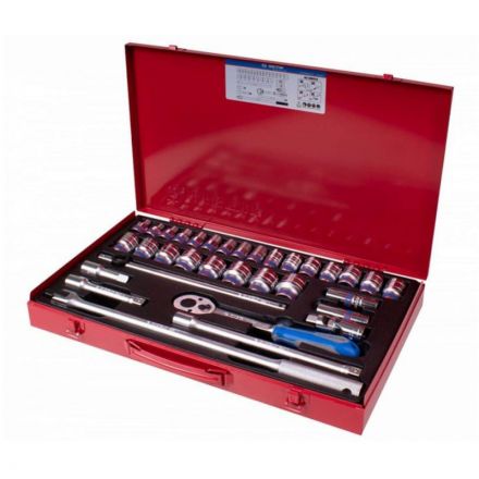 Набор  головок с принадлежн.1/2, двенадцатигр.,8-32мм,33предм.KING TONY