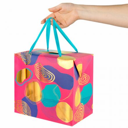 Пакет-коробка подарочный (1 штука) ассорти "Часы"/"Яркий", 22,5х13,5х20 см, тиснение фольгой, ламинация, 90080, 90079, 90080 Пакет-коробка подарочный (1 штука) ассорти "Часы"/"Яркий", 22,5х13,5х20 см, тиснение фольгой, ламинация, 90080, 90079, 90080