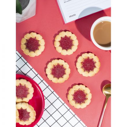 Печенье сдобное Деловой Стандарт Cookies with cherry marmalade, 425г