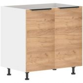 Шкаф напольный под мойку VT_Corsica Дуб Бофорд/Белый 800х560х820