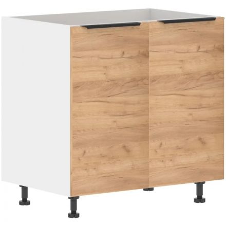 Шкаф напольный под мойку VT_Corsica Дуб Бофорд/Белый 800х560х820