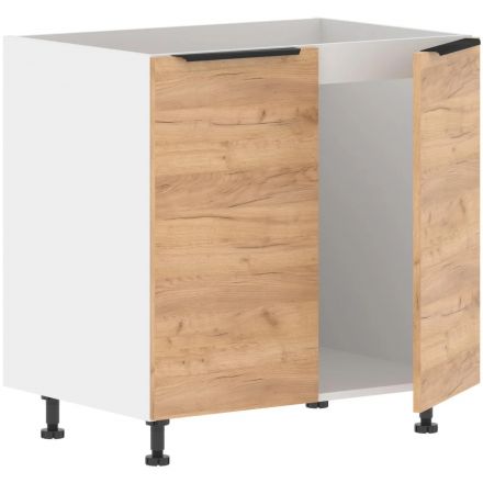 Шкаф напольный под мойку VT_Corsica Дуб Бофорд/Белый 800х560х820