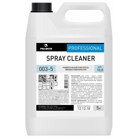Чистящее средство универсальное для твердых поверхностей Pro-Brite Spray Cleaner 5 л