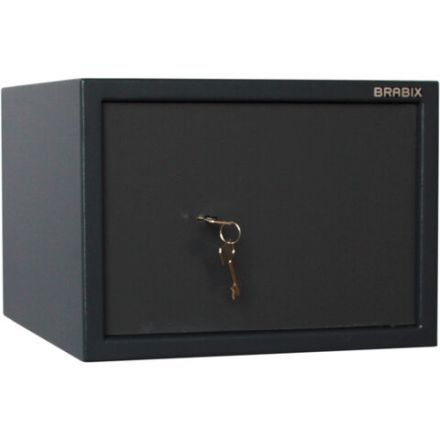 Сейф BRABIX "КМ-310", 310х430х375 мм, 20 кг, ключевой замок + полка, крепление к стене, 291166 Сейф BRABIX "КМ-310", 310х430х375 мм, 20 кг, ключевой замок + полка, крепление к стене, 291166