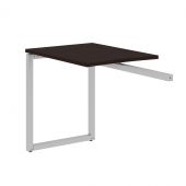 Брифинг приставка XQR 869 Легно темный/Алюминий 800х600х750