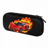 Пенал ЮНЛАНДИЯ, 1 отделение, 1 откидная планка, карман, EVA покрытие soft-touch, 22х10х5 см, "Fiery Road", 273187