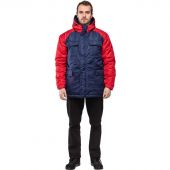 Куртка рабочая зимняя з41-КУ цв. синий/красный (р.52-54) 182-188