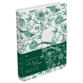 Ежедневник датированный 2026г., А5, 176л., мягкий переплет, экокожа, BG "Grace. Paradise", на гребне