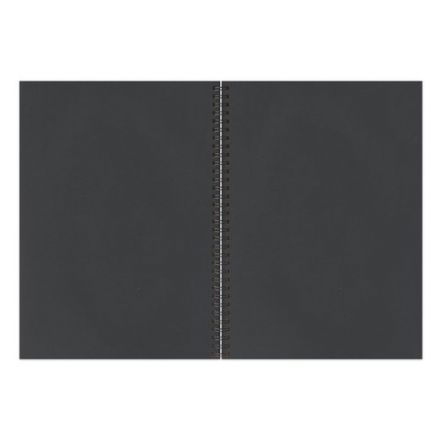 Скетчбук, черная бумага 120 г/м2, 210х297 мм, 32 л., гребень, BRAUBERG ART CLASSIC, 128951