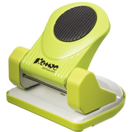 Дырокол Комус MPG20 до 20 лист., металл, с линейкой и блокиратором, зелёный Дырокол Комус MPG20 до 20 лист., металл, с линейкой и блокиратором, зелёный