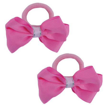 Резинки для волос НАБОР 2 шт., 8х3,5 см, с бантиком АССОРТИ, MONTE VITA (МОНТЕ ВИТА), 457109