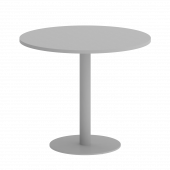 Home Office Стол круглый VR.SP-5-90.1 Серый/Серый металл 900*900*750 Home Office Стол круглый VR.SP-5-90.1 Серый/Серый металл 900*900*750