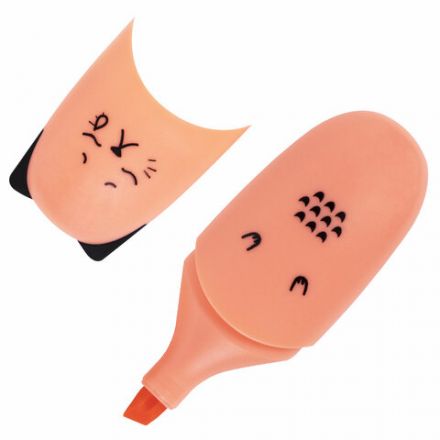 Набор текстовыделителей мини 12 ЦВЕТОВ BRAUBERG KIDS "CUTE CATS", линия 1-5 мм, 152437