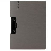 Папка-планшет A4 РР с крышкой темно-серый 64512