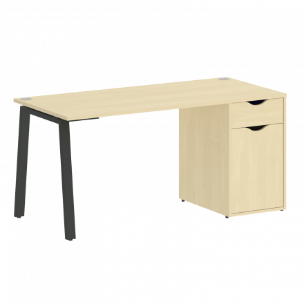 Home Office Стол письменный VR.SP-3-158.1.A Клён/Антрацит металл 1580*720*750