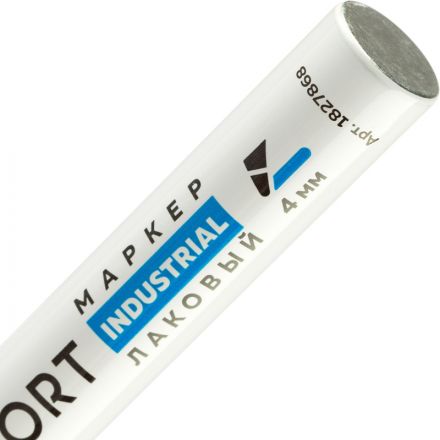 Маркер лаковый TOPFORT Industrial 4 мм красный