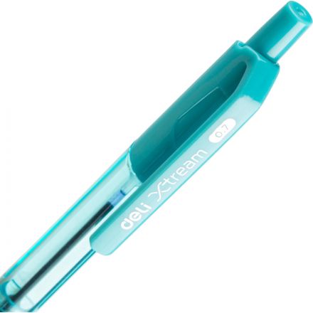 Ручка шариковая автомат. Deli X-tream, д.ш.0,7мм, лин 0,4,р/манж,син