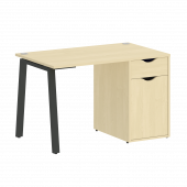 Home Office Стол письменный VR.SP-3-118.1.A Клён/Антрацит металл 1180*720*750 Home Office Стол письменный VR.SP-3-118.1.A Клён/Антрацит металл 1180*720*750